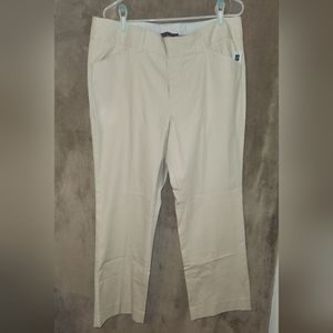 NWT Gap Wide-Leg Khakis Dress Pants w/ Brown Pinstriping, Women's Size 16